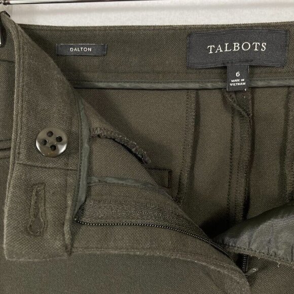 Talbots Dalton Equestrian Jodhpur Cropped Riding Pants Olive Green Size 6 - Picture 5 of 6